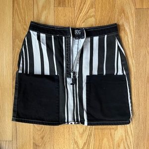 BDG Black and White Skirt